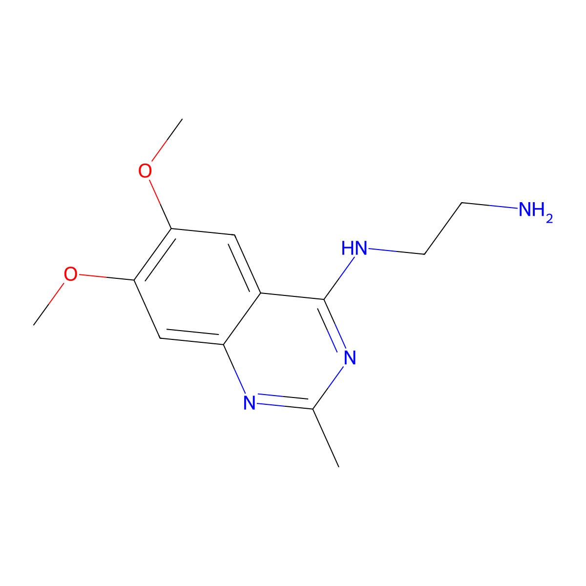N1-(6,7-Dimethoxy-2-methylquinazolin-4-YL)ethane-1,2-diamine molecular structure, CAS 1092460-56-4