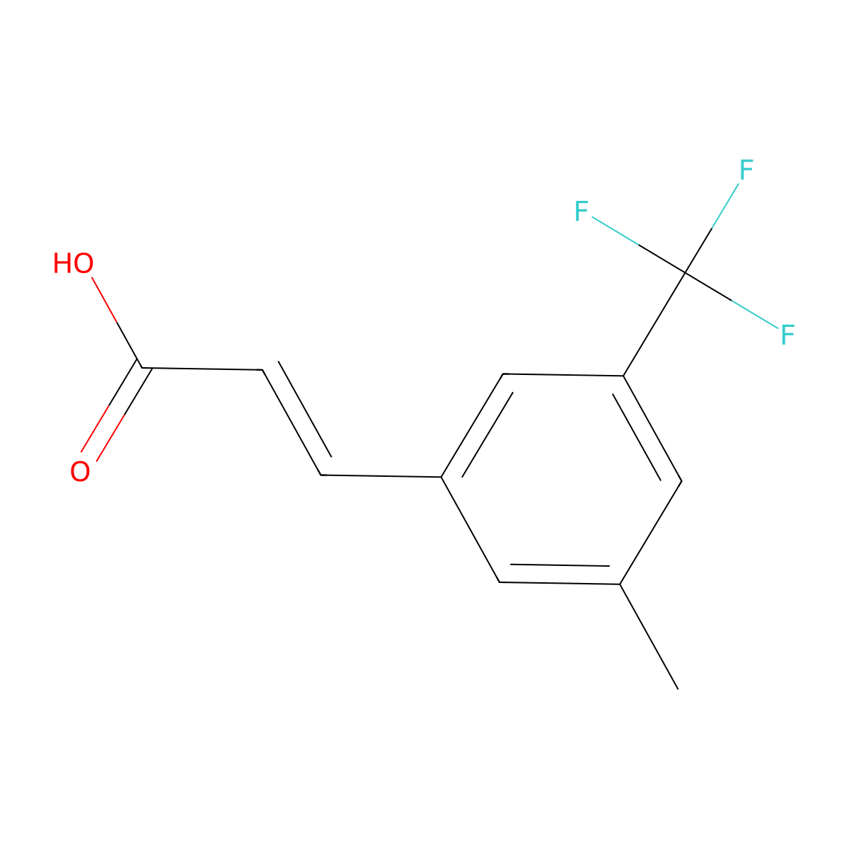 3-Methyl-5-(trifluoromethyl)cinnamic acid molecular structure, CAS 1092460-62-2