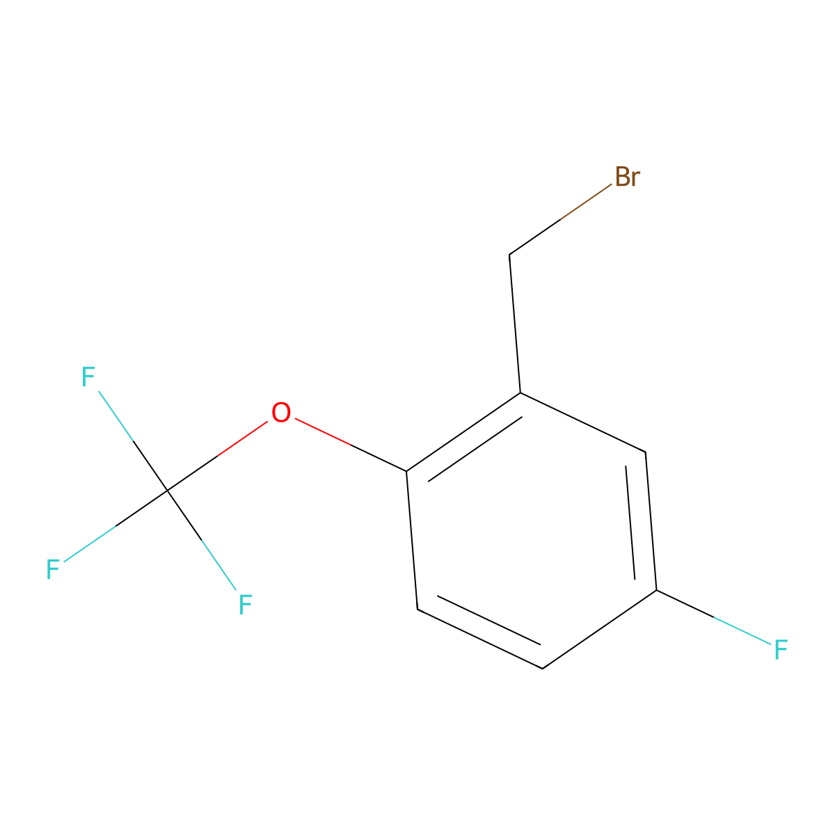 5-Fluoro-2-(trifluoromethoxy)benzyl bromide molecular structure, CAS 1092460-88-2