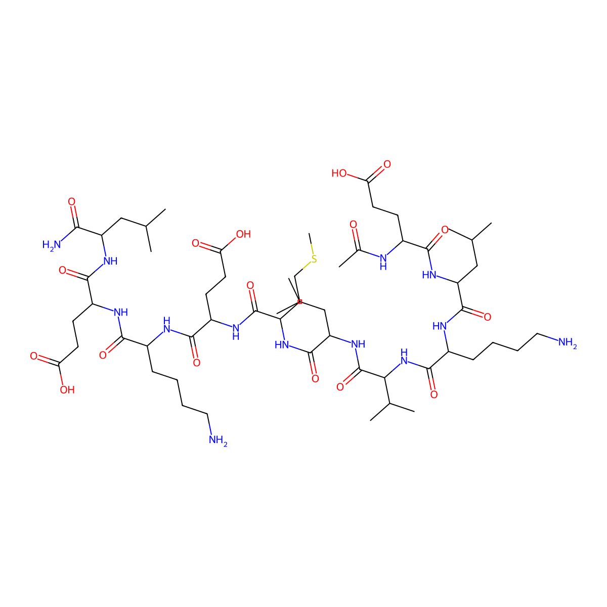 RAGE antagonist peptide molecular structure, CAS 1092460-91-7