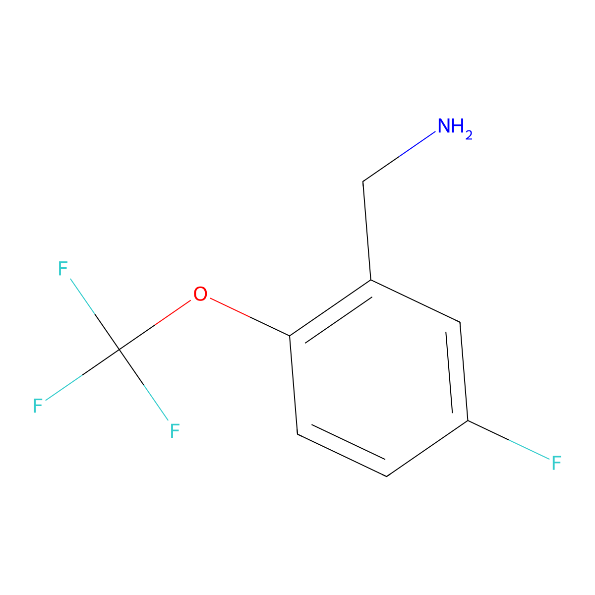 5-Fluoro-2-(trifluoromethoxy)benzylamine molecular structure, CAS 1092460-98-4