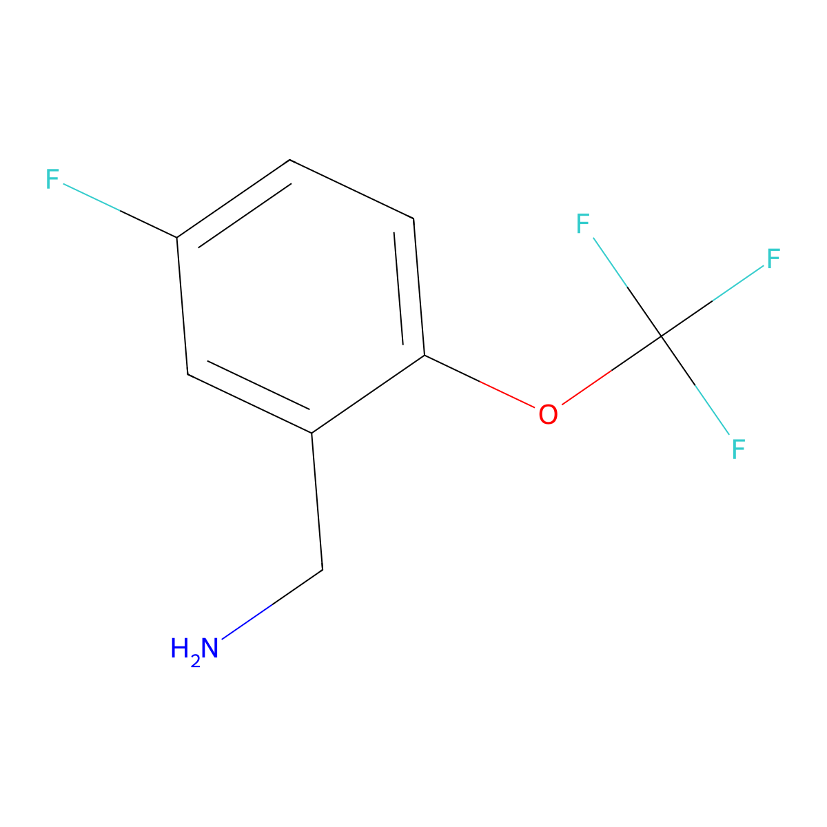 5-Fluoro-2-(trifluoromethoxy)benzylamine molecular structure, CAS 1092460-98-4