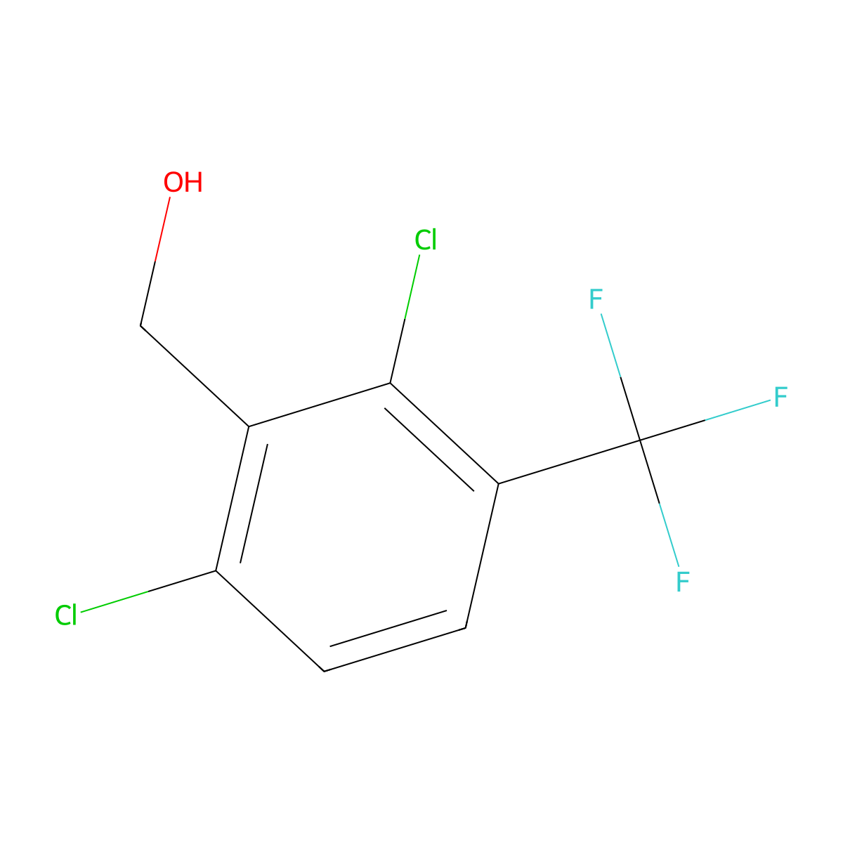 2,6-Dichloro-3-(trifluoromethyl)benzyl alcohol molecular structure, CAS 1092461-04-5