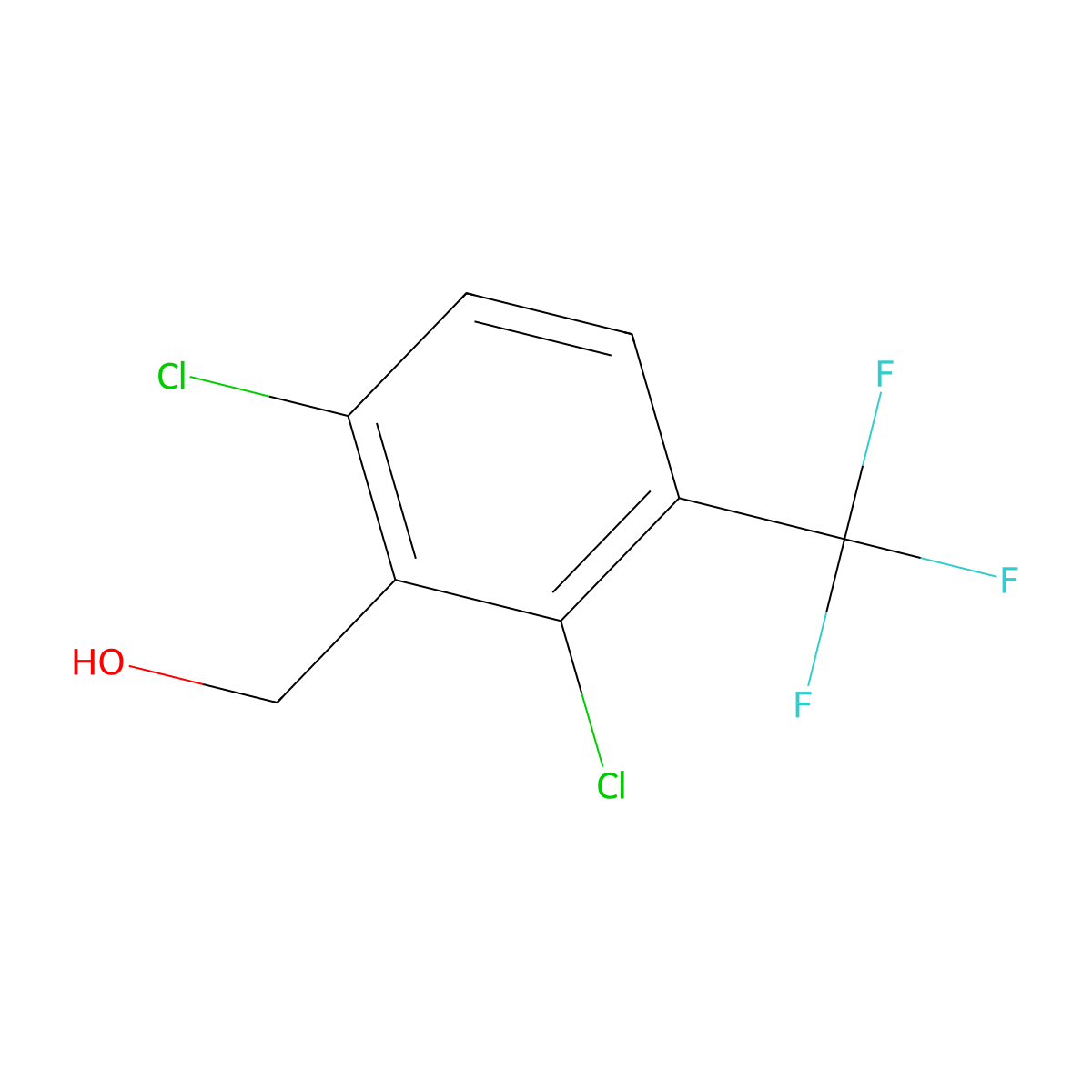 2,6-Dichloro-3-(trifluoromethyl)benzyl alcohol molecular structure, CAS 1092461-04-5