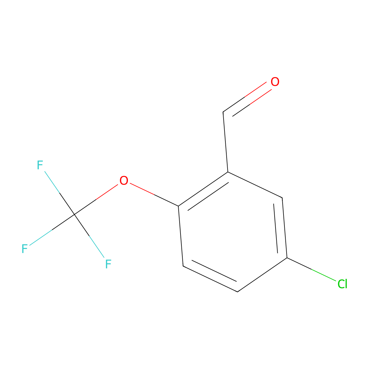 5-Chloro-2-(trifluoromethoxy)benzaldehyde molecular structure, CAS 1092461-15-8