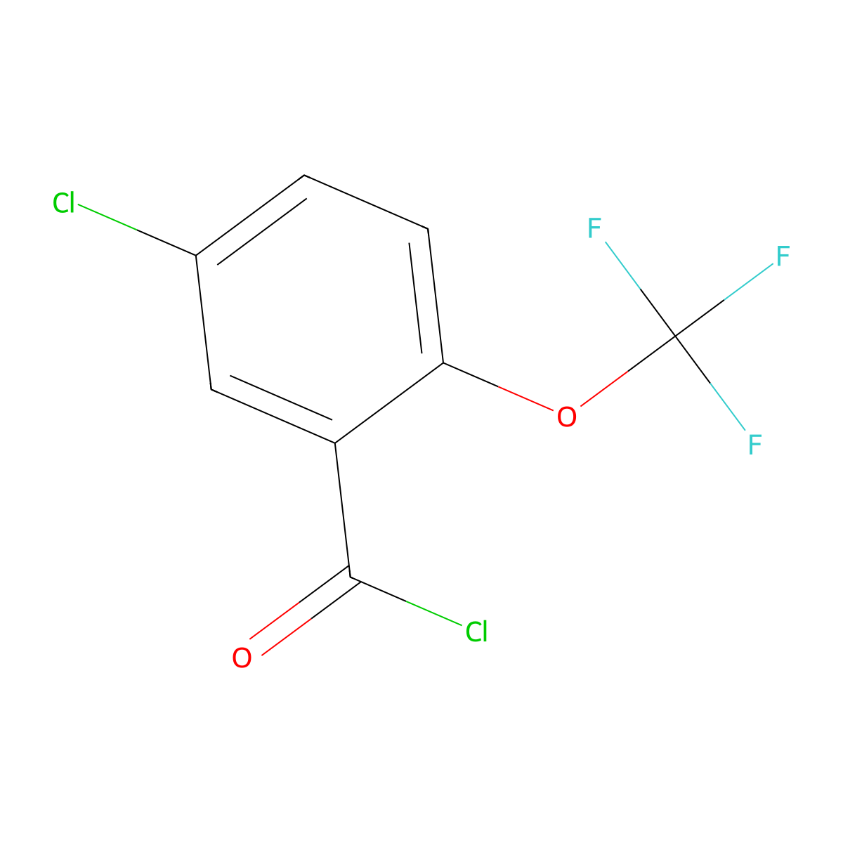 5-Chloro-2-(trifluoromethoxy)benzoyl chloride molecular structure, CAS 1092461-17-0