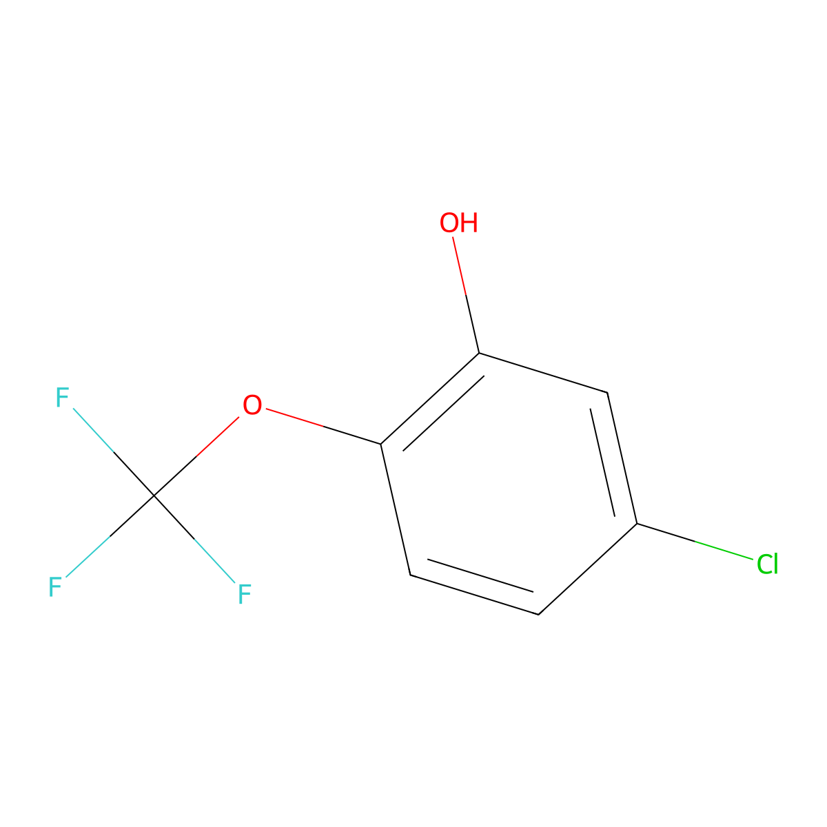 5-Chloro-2-(trifluoromethoxy)phenol molecular structure, CAS 1092461-24-9