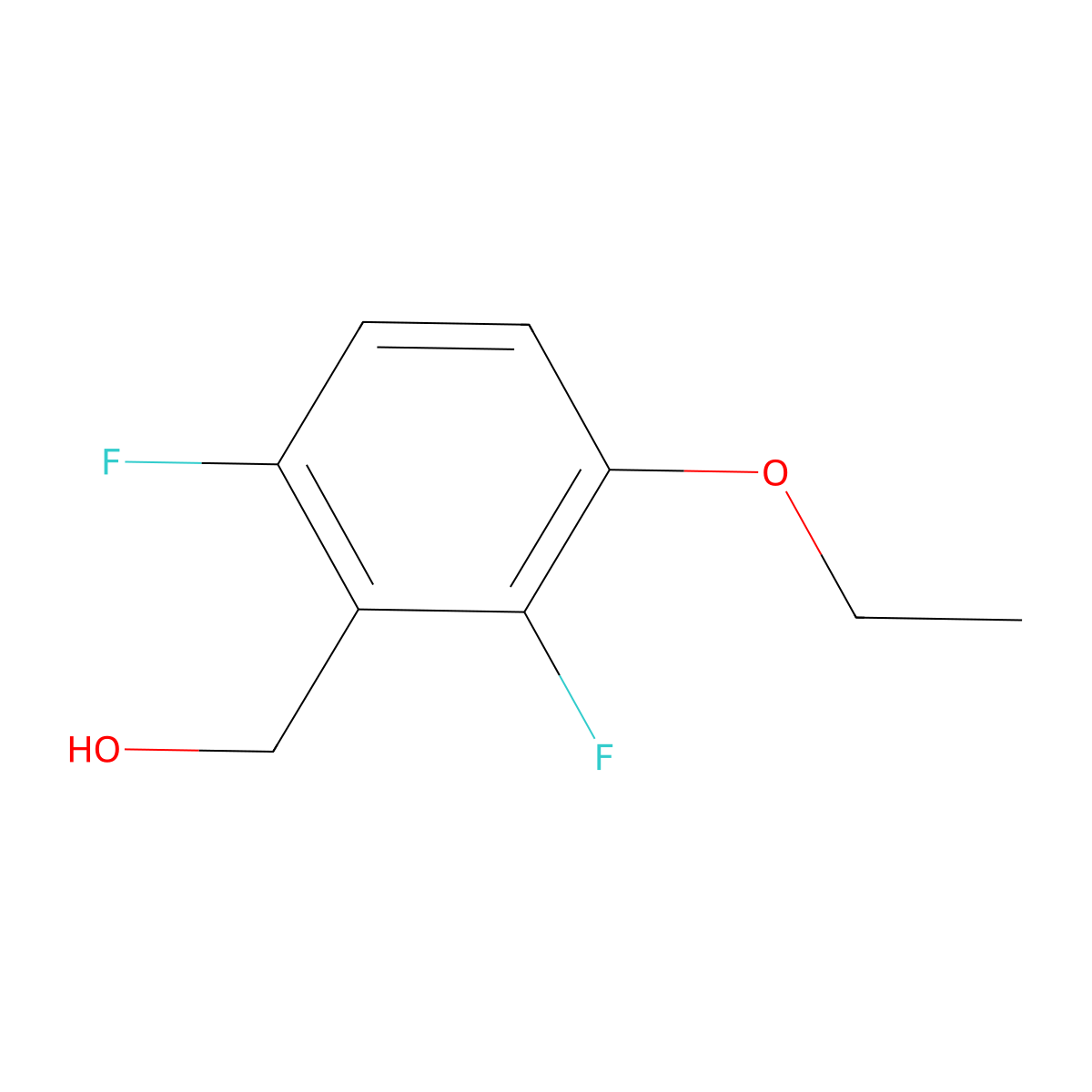 3-Ethoxy-2,6-difluorobenzyl alcohol molecular structure, CAS 1092461-28-3