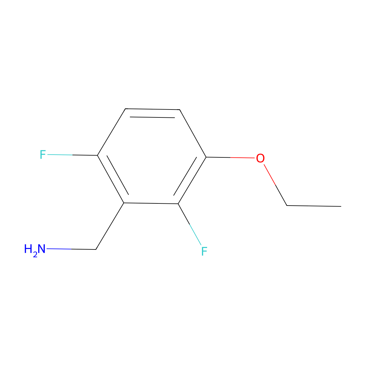 3-Ethoxy-2,6-difluorobenzylamine molecular structure, CAS 1092461-29-4