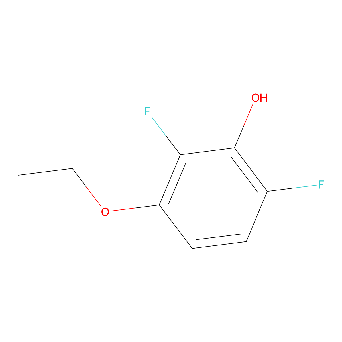 3-Ethoxy-2,6-difluorophenol molecular structure, CAS 1092461-31-8