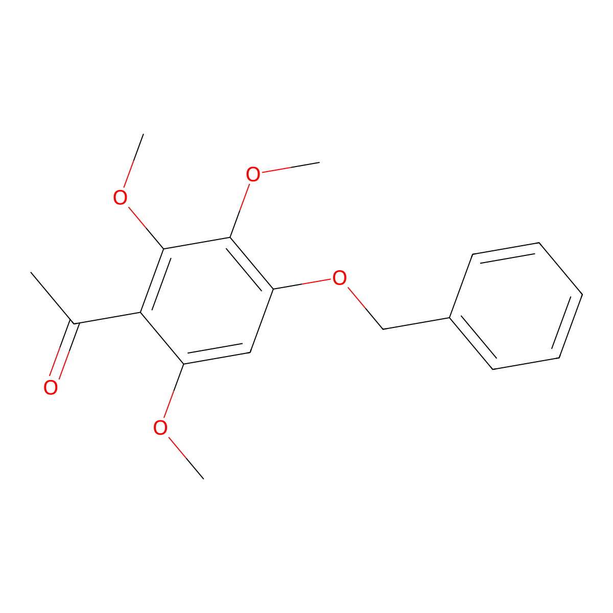 4'-(Benzyloxy)-2',3',6'-trimethoxyacetophenone molecular structure, CAS 109250-66-0