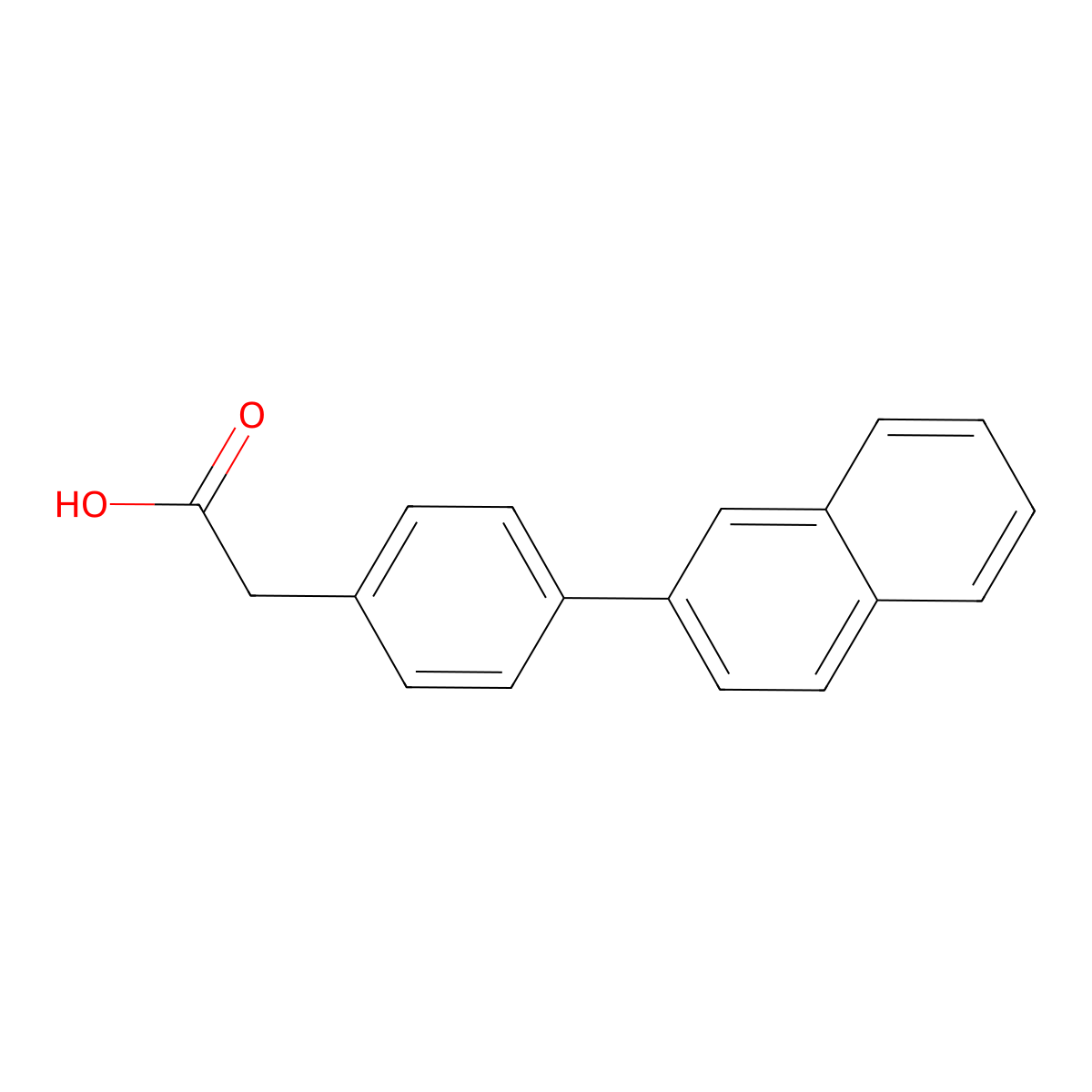 2-(4-(Naphthalen-2-yl)phenyl)acetic acid molecular structure, CAS 109250-75-1