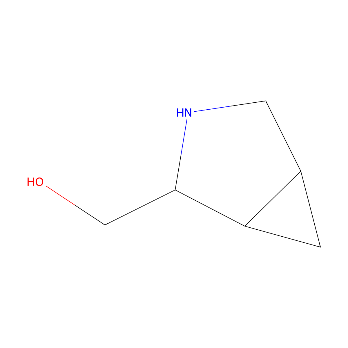 (1R,2S,5S)-Rel-3-azabicyclo[3.1.0]hexane-2-methanol molecular structure, CAS 1092506-35-8