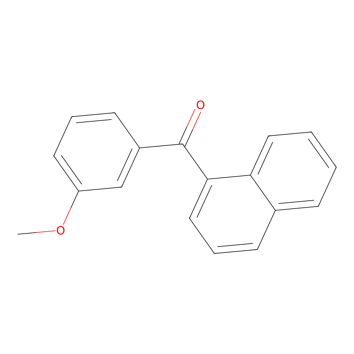 (3-Methoxyphenyl)(naphthalen-1-yl)methanone molecular structure, CAS 109251-88-9