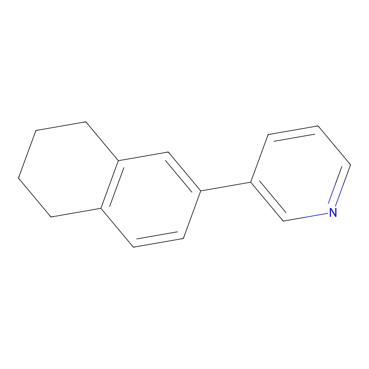 3-(5,6,7,8-Tetrahydronaphthalen-2-yl)pyridine molecular structure, CAS 1092522-77-4