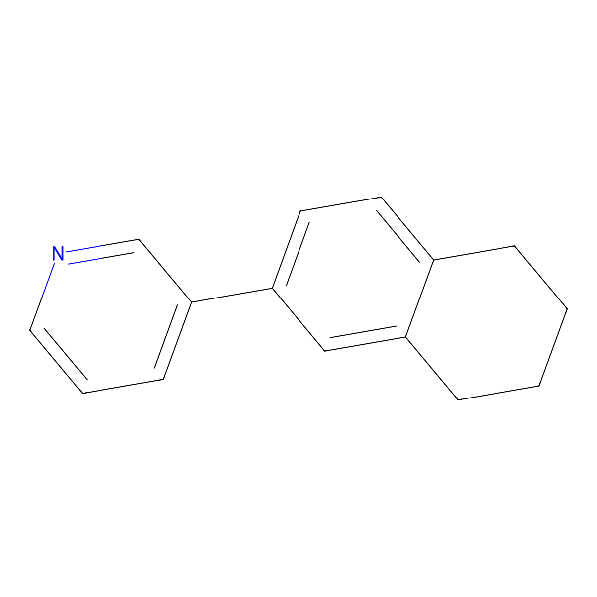 3-(5,6,7,8-Tetrahydronaphthalen-2-yl)pyridine molecular structure, CAS 1092522-77-4