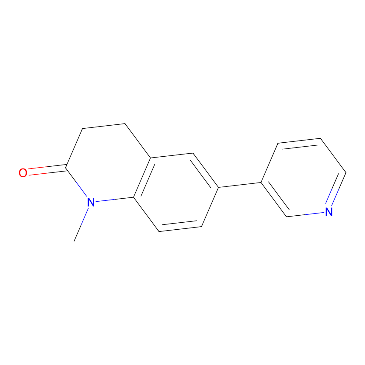 1-Methyl-6-pyridin-3-yl-3,4-dihydroquinolin-2(1H)-one molecular structure, CAS 1092522-87-6