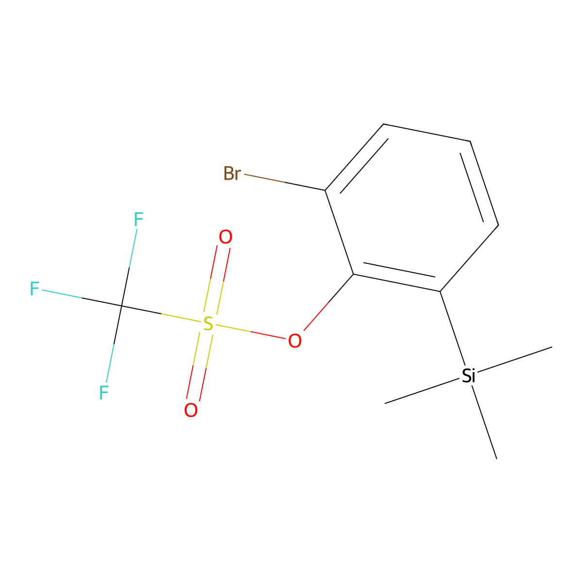 2-Bromo-6-(trimethylsilyl)phenyl triflate molecular structure, CAS 1092542-31-8