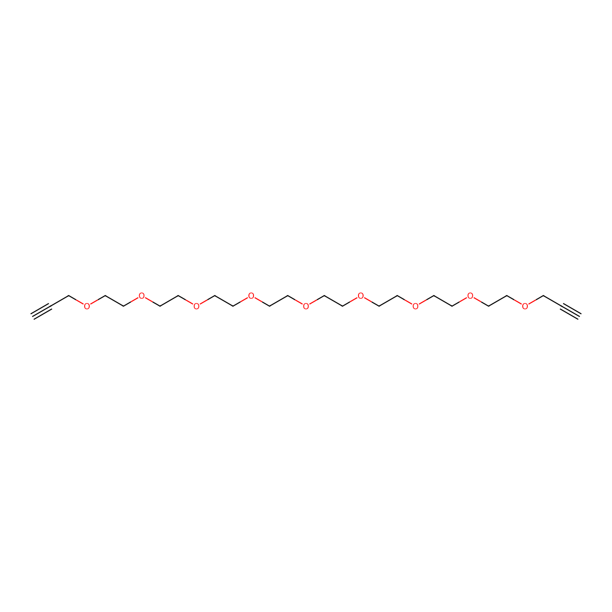 4,7,10,13,16,19,22,25,28-Nonaoxahentriaconta-1,30-diyne molecular structure, CAS 1092554-87-4