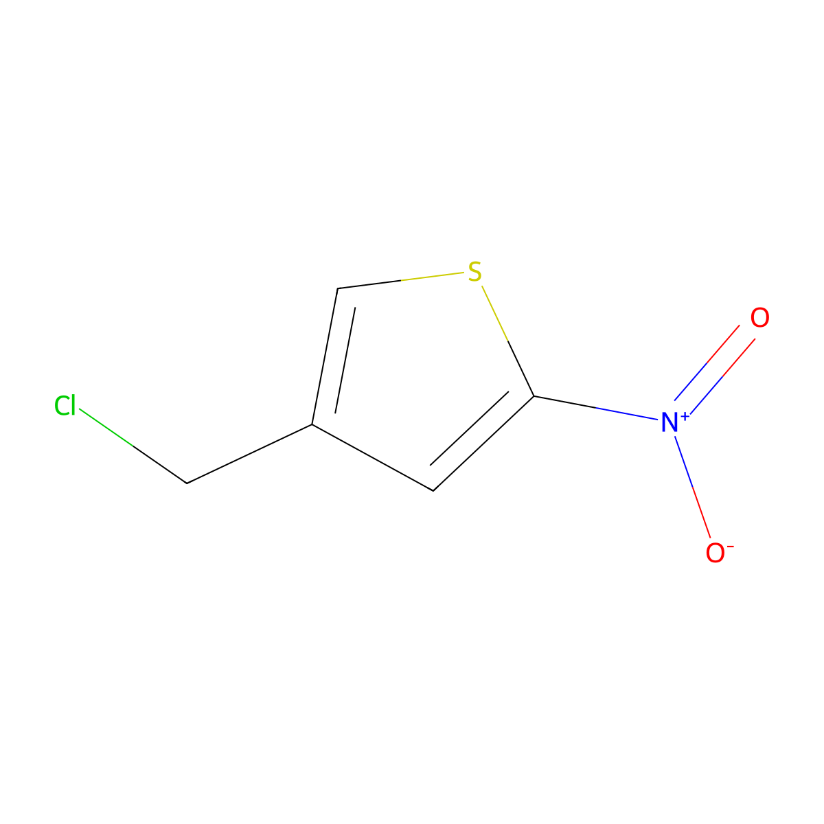 4-(Chloromethyl)-2-nitrothiophene molecular structure, CAS 1092561-29-9