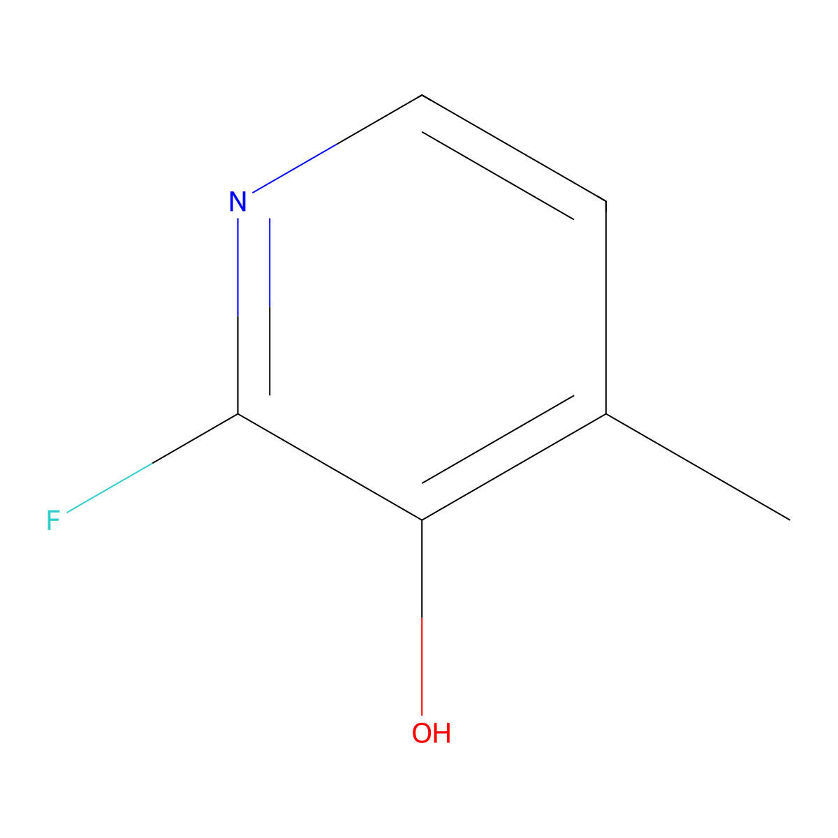 2-Fluoro-4-methylpyridin-3-OL molecular structure, CAS 1092561-59-5