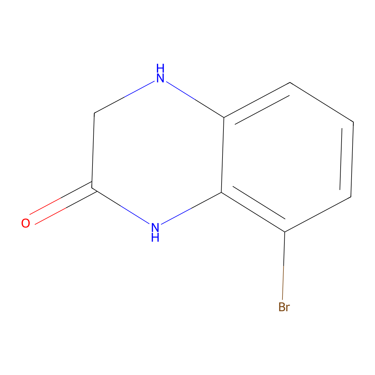 8-bromo-3,4-dihydro-1H-quinoxalin-2-one molecular structure, CAS 1092563-81-9