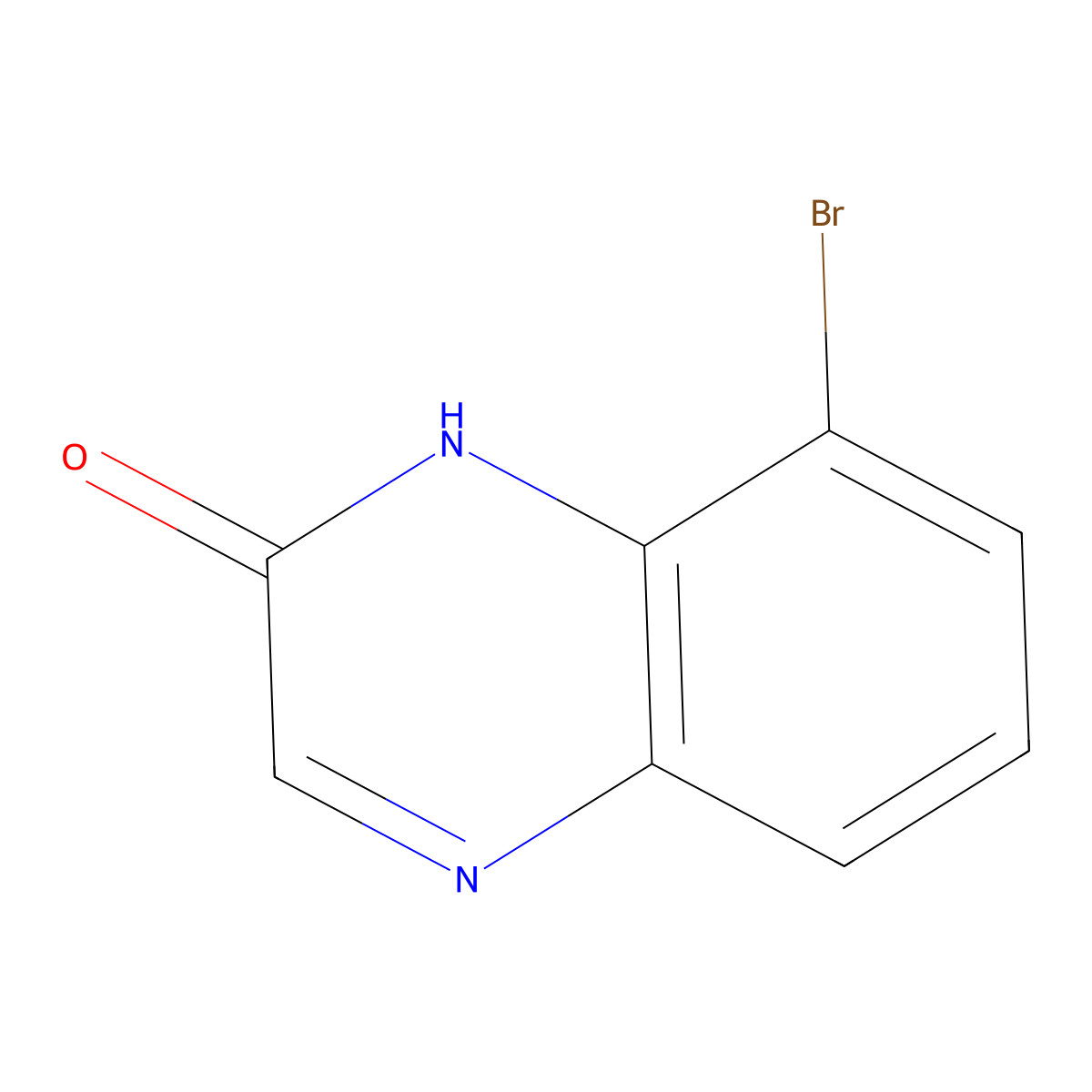 8-Bromoquinoxalin-2(1H)-one molecular structure, CAS 1092563-82-0