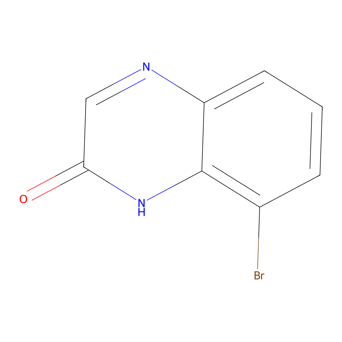 8-Bromoquinoxalin-2(1H)-one molecular structure, CAS 1092563-82-0