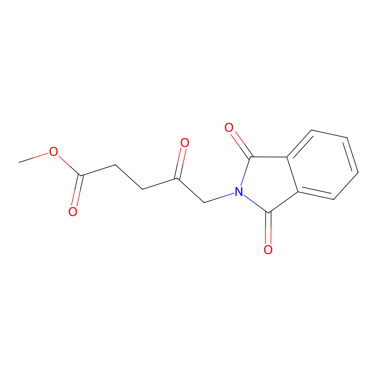 Methyl 5-(1,3-dioxoisoindolin-2-yl)-4-oxopentanoate molecular structure, CAS 109258-71-1