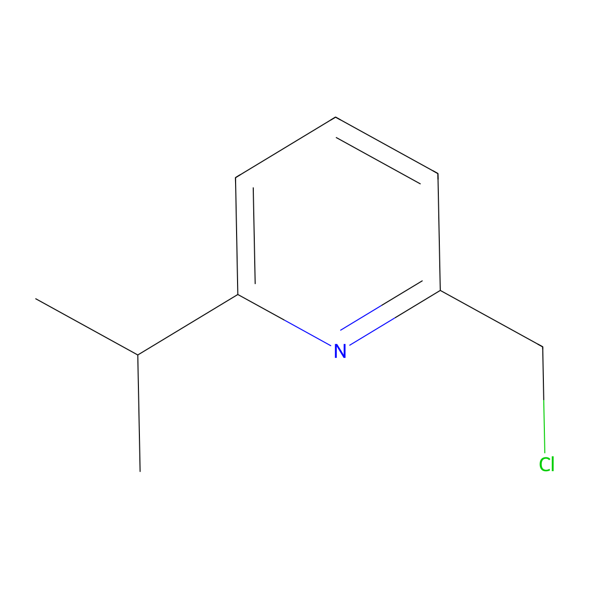 2-(Chloromethyl)-6-isopropylpyridine molecular structure, CAS 1092655-64-5