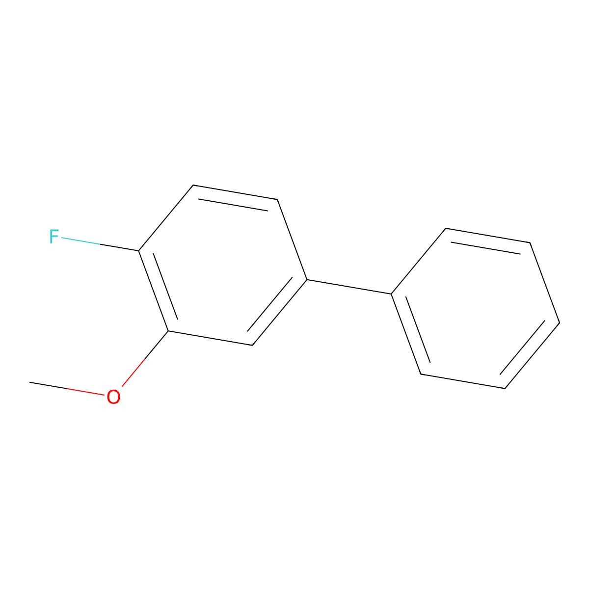 4-Fluoro-3-methoxy-1,1'-biphenyl molecular structure, CAS 1092656-81-9