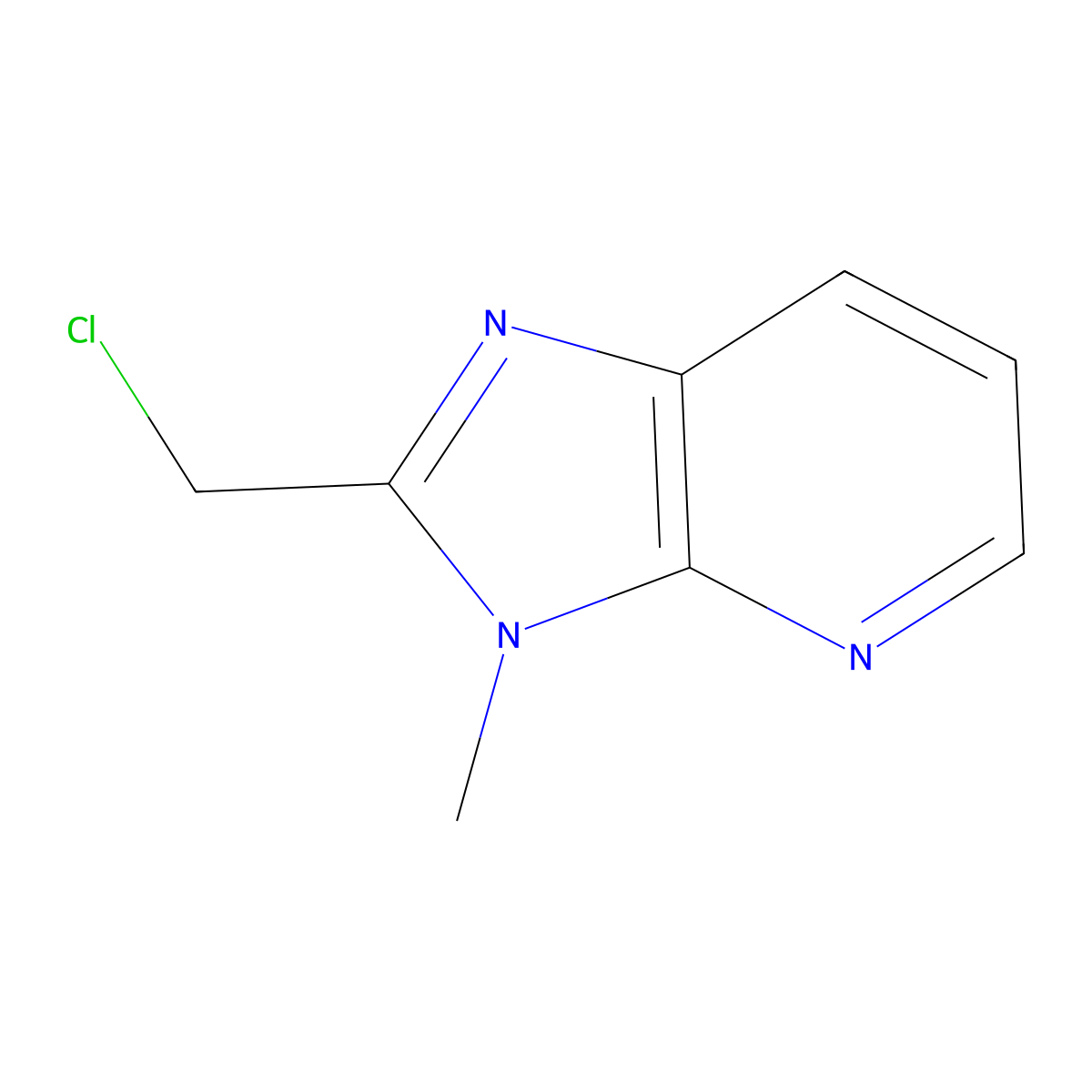 2-(Chloromethyl)-3-methyl-3h-imidazo[4,5-b]pyridine molecular structure, CAS 1092697-36-3