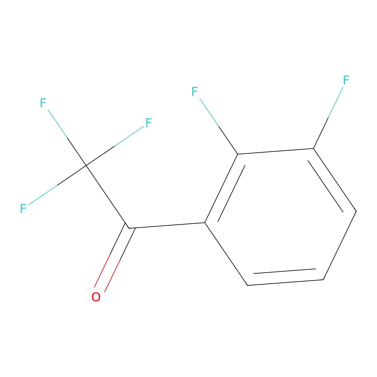 1-(2,3-Difluorophenyl)-2,2,2-trifluoroethanone molecular structure, CAS 1092712-21-4