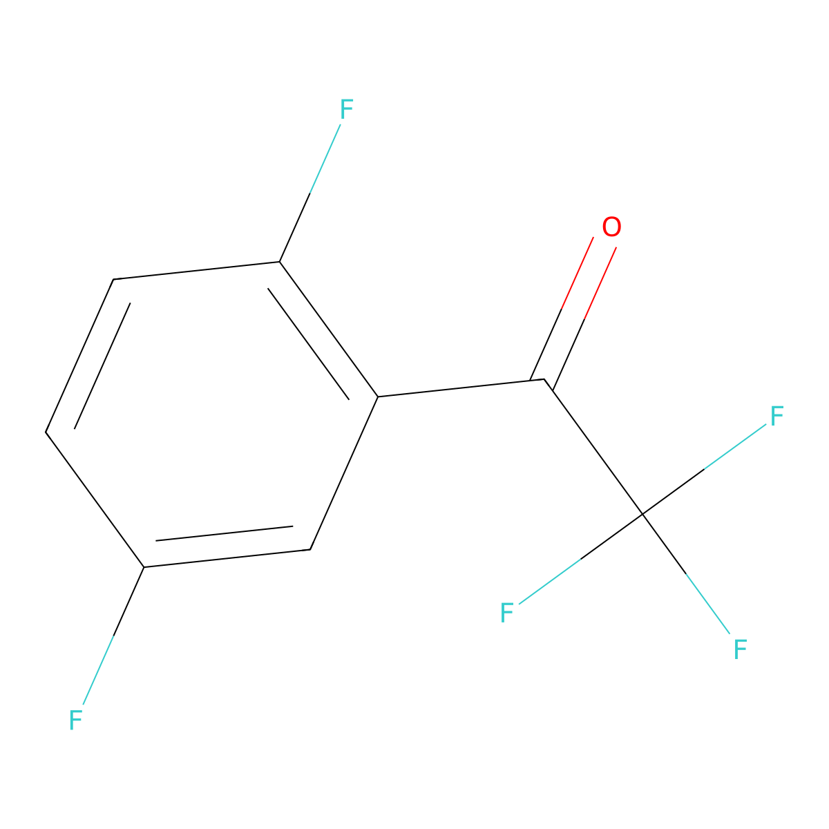 1-(2,5-Difluoro-phenyl)-2,2,2-trifluoro-ethanone molecular structure, CAS 1092712-24-7