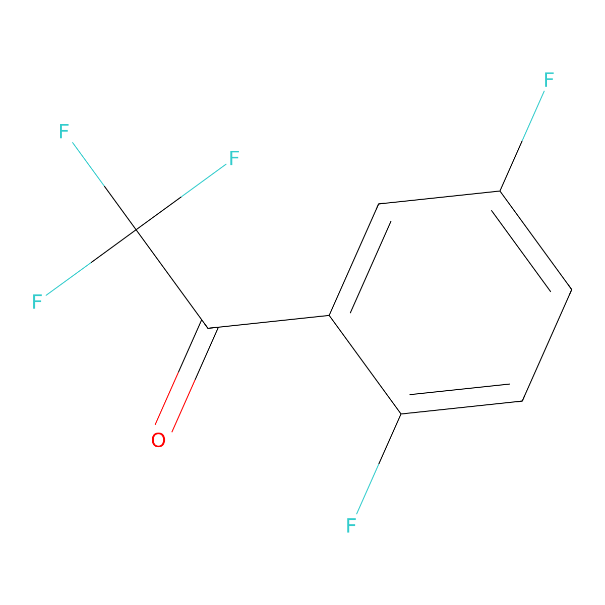 1-(2,5-Difluoro-phenyl)-2,2,2-trifluoro-ethanone molecular structure, CAS 1092712-24-7