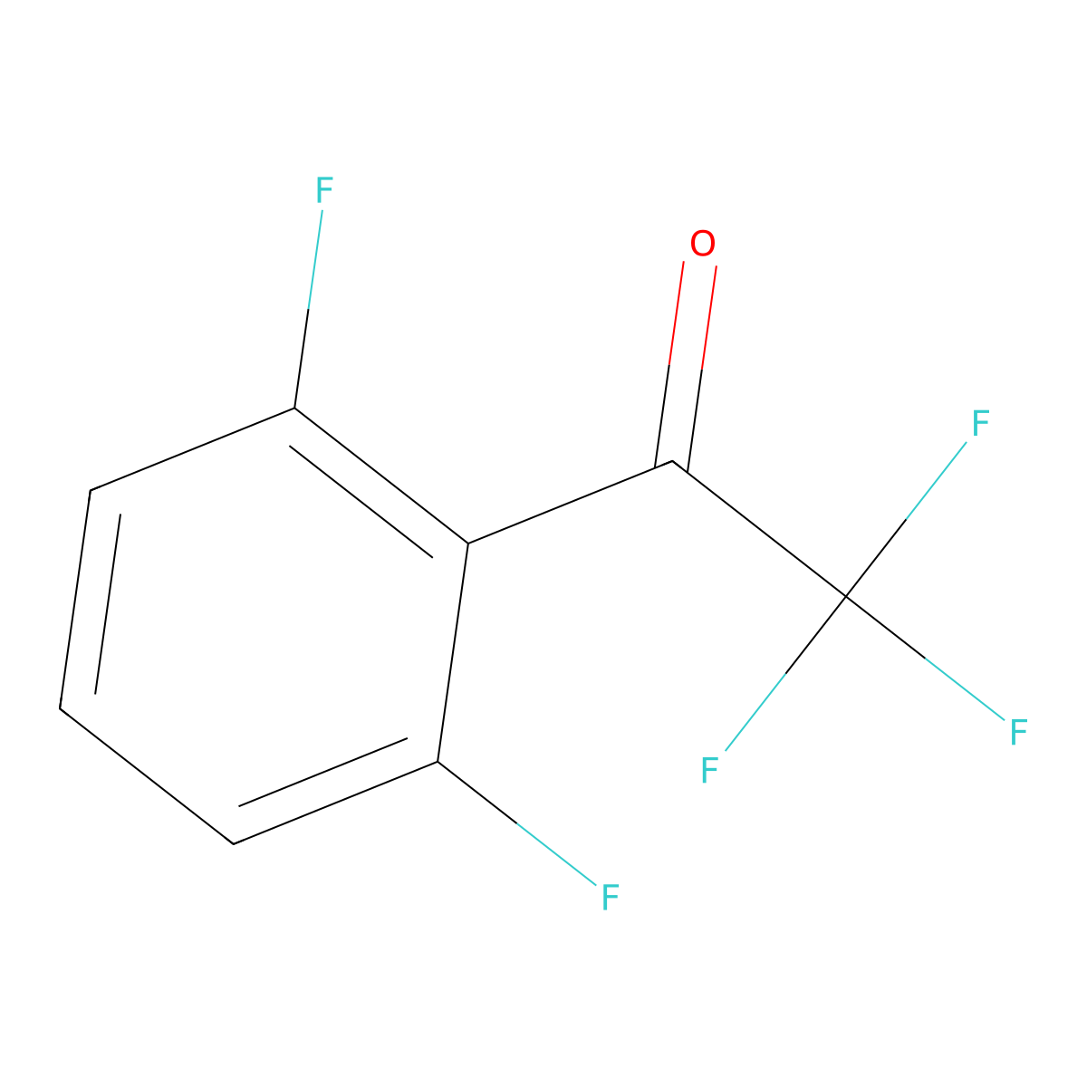 1-(2,6-Difluorophenyl)-2,2,2-trifluoroethanone molecular structure, CAS 1092712-26-9