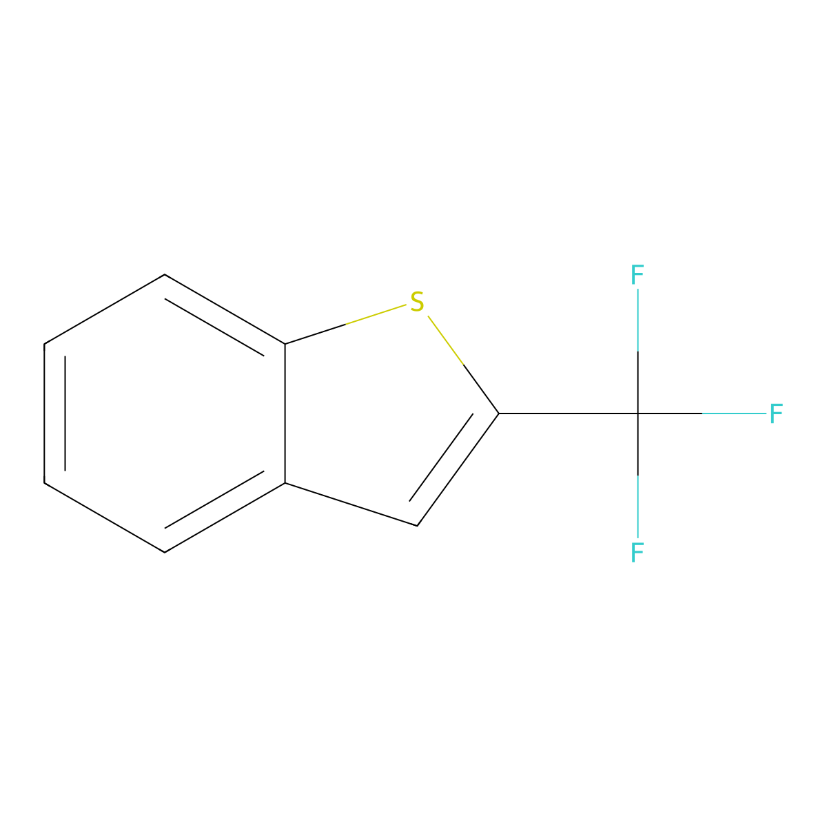 2-(Trifluoromethyl)-1-benzothiophene molecular structure, CAS 109272-30-2