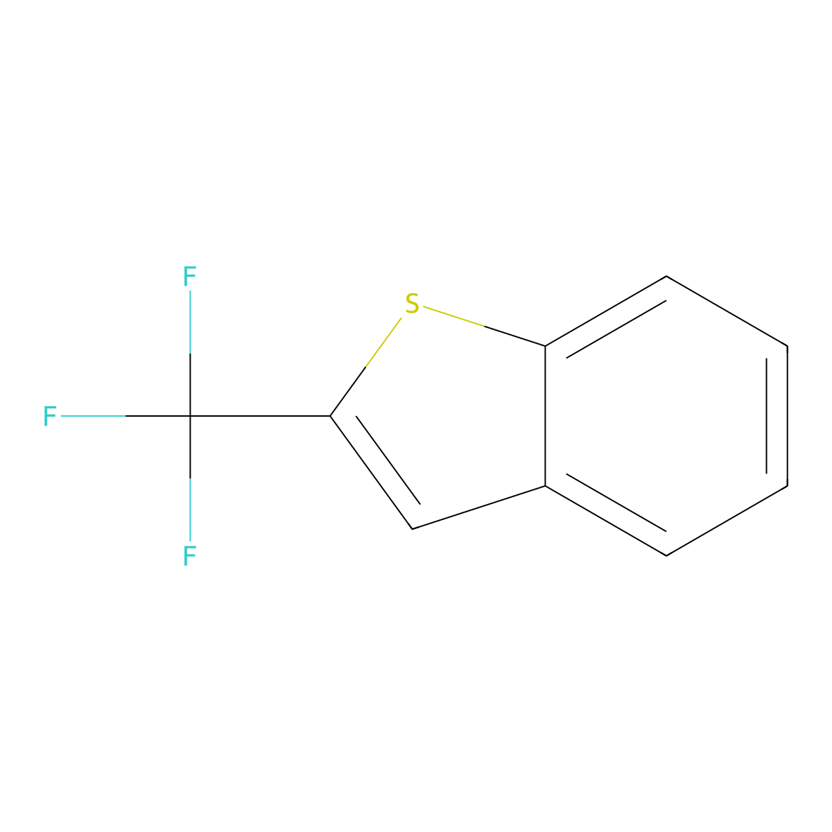 2-(Trifluoromethyl)-1-benzothiophene molecular structure, CAS 109272-30-2