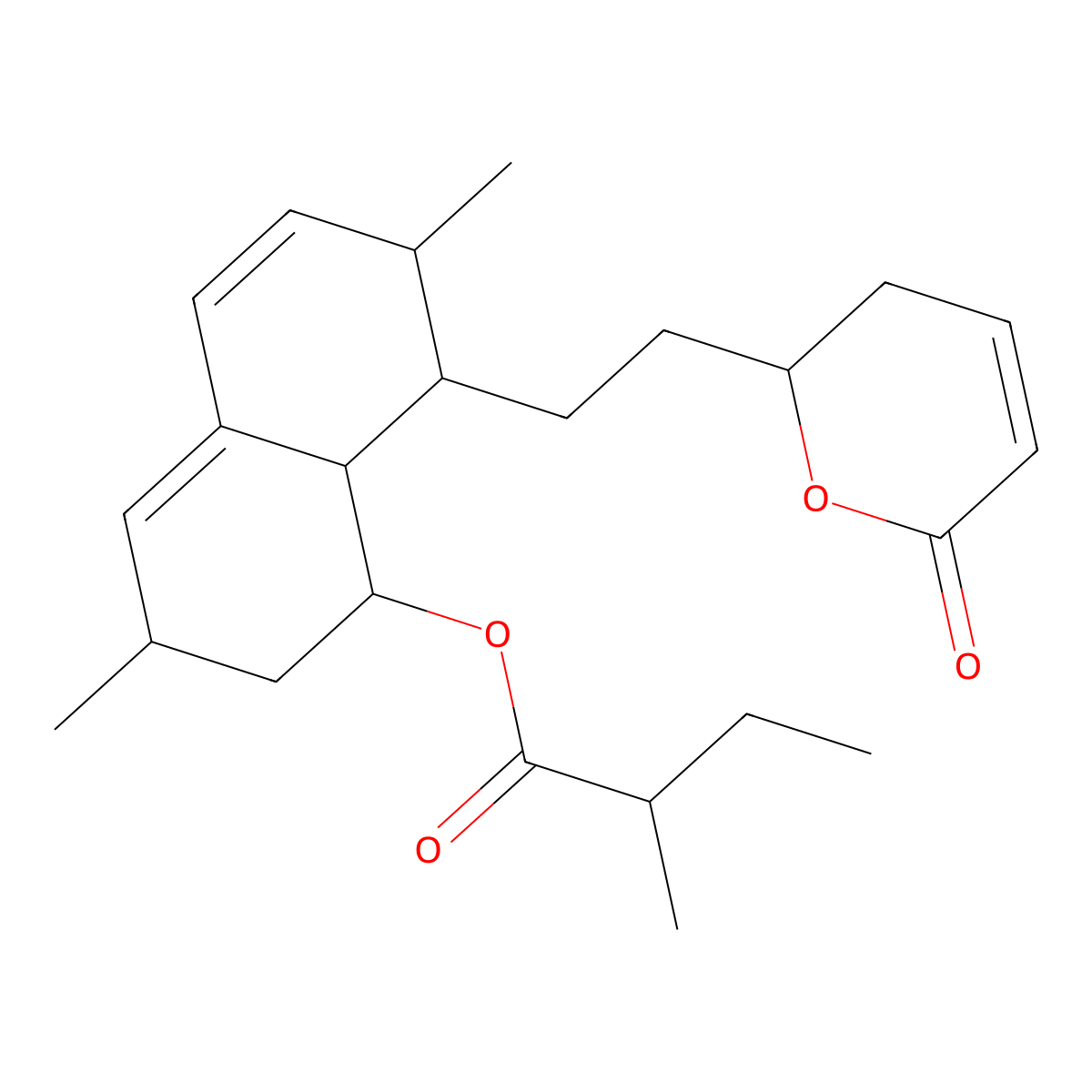 Dehydromonacolin K molecular structure, CAS 109273-98-5