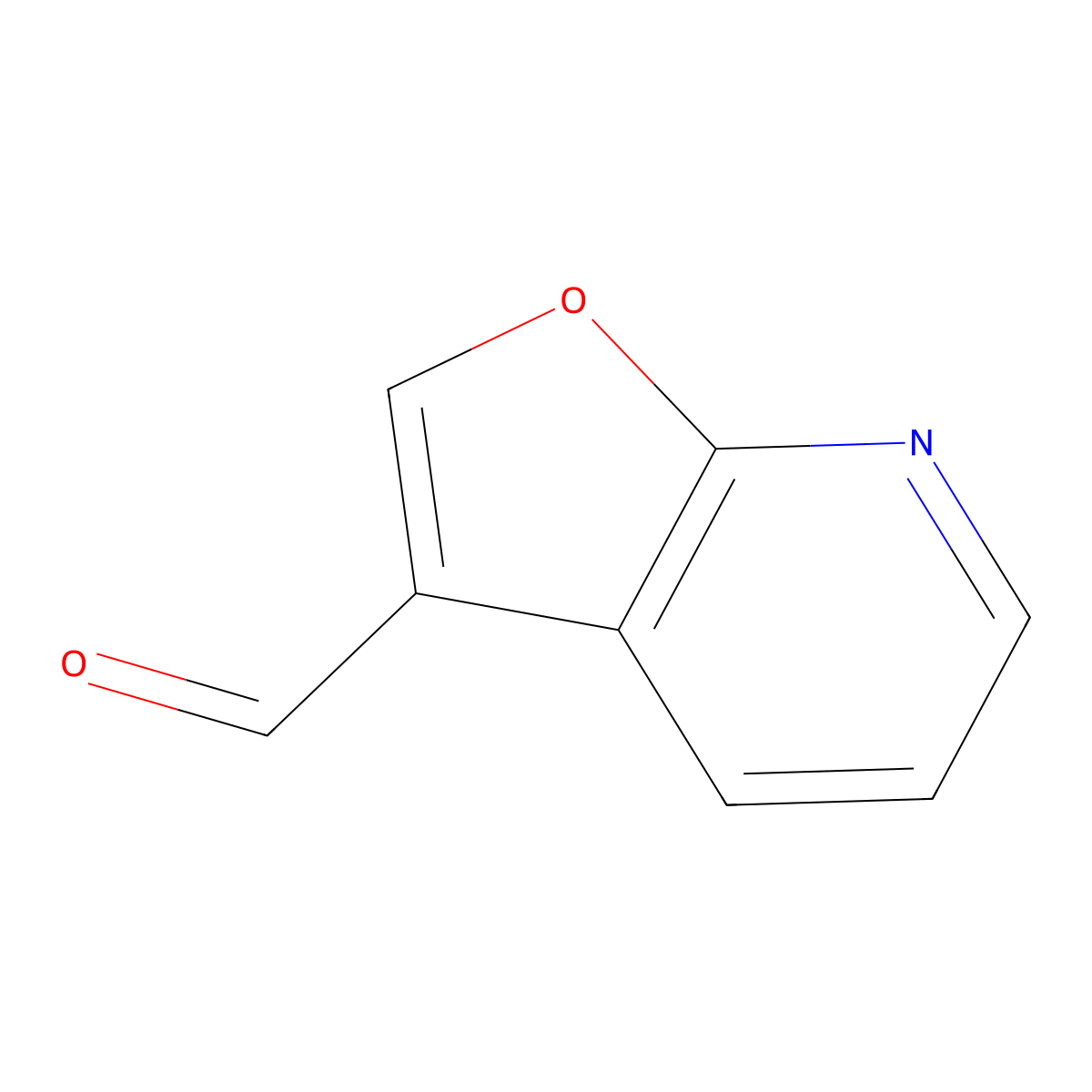 Furo[2,3-b]pyridine-3-carbaldehyde molecular structure, CAS 109274-99-9