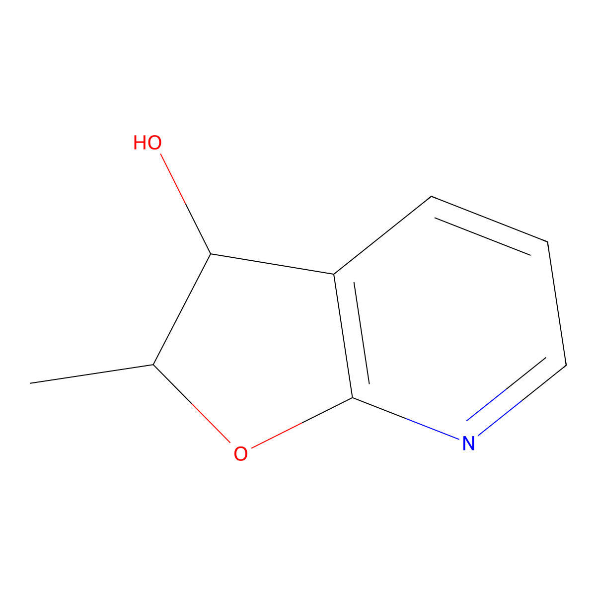 2-Methyl-2,3-dihydrofuro[2,3-b]pyridin-3-ol molecular structure, CAS 109275-04-9