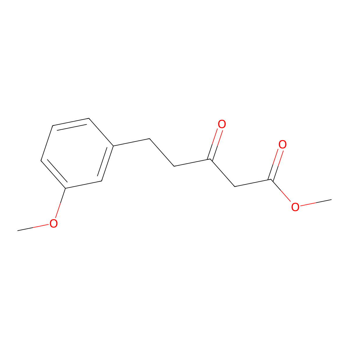 Methyl 5-(3-methoxyphenyl)-3-oxopentanoate molecular structure, CAS 109277-50-1