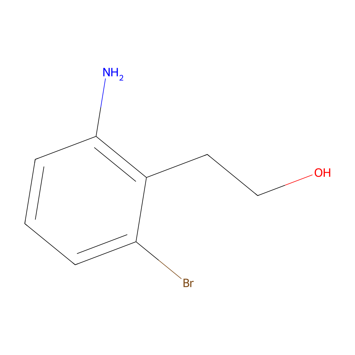 2-(2-Amino-6-bromophenyl)ethanol molecular structure, CAS 109277-82-9