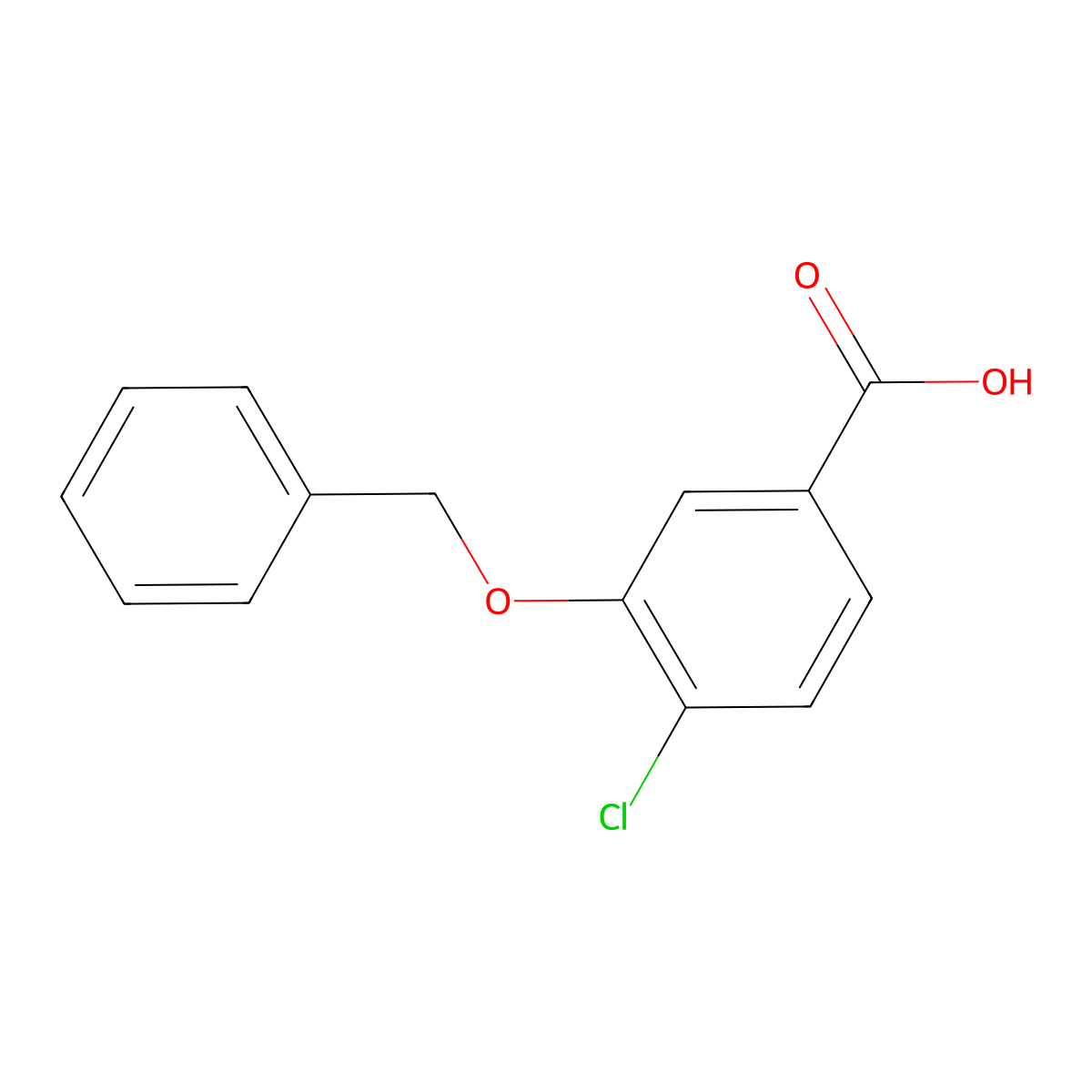 3-(Benzyloxy)-4-chlorobenzoic acid molecular structure, CAS 1092789-65-5
