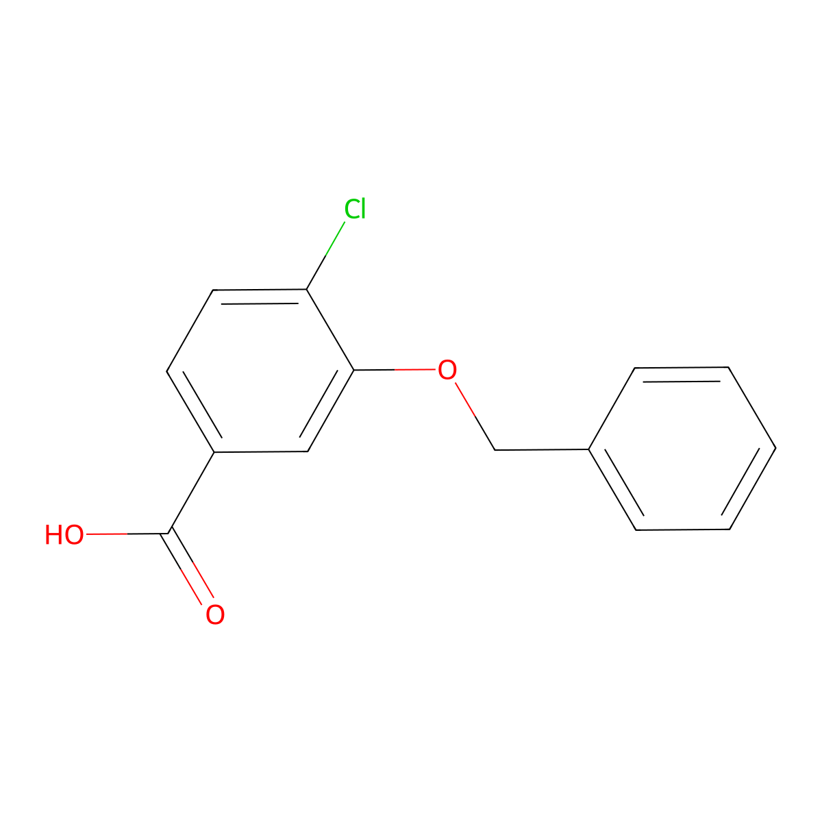 3-(Benzyloxy)-4-chlorobenzoic acid molecular structure, CAS 1092789-65-5