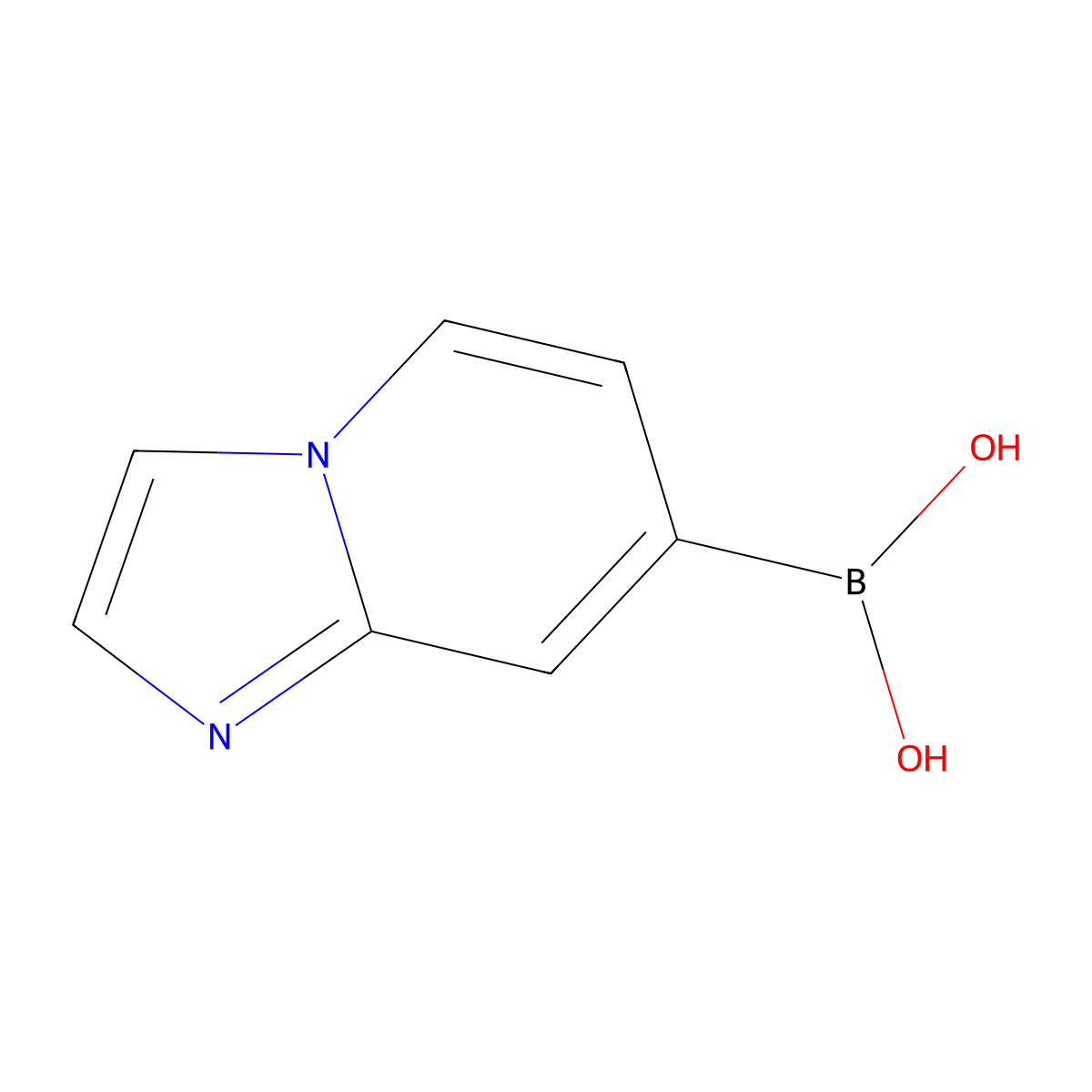 Imidazo[1,2-a]pyridin-7-ylboronic acid molecular structure, CAS 1092790-35-6