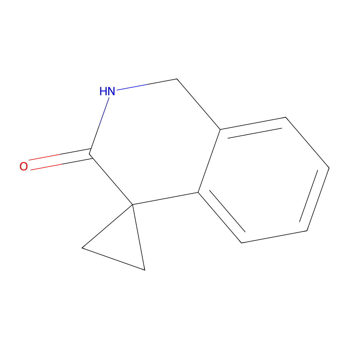 1'H-Spiro[cyclopropane-1,4'-isoquinolin]-3'(2'H)-one molecular structure, CAS 1092794-08-5