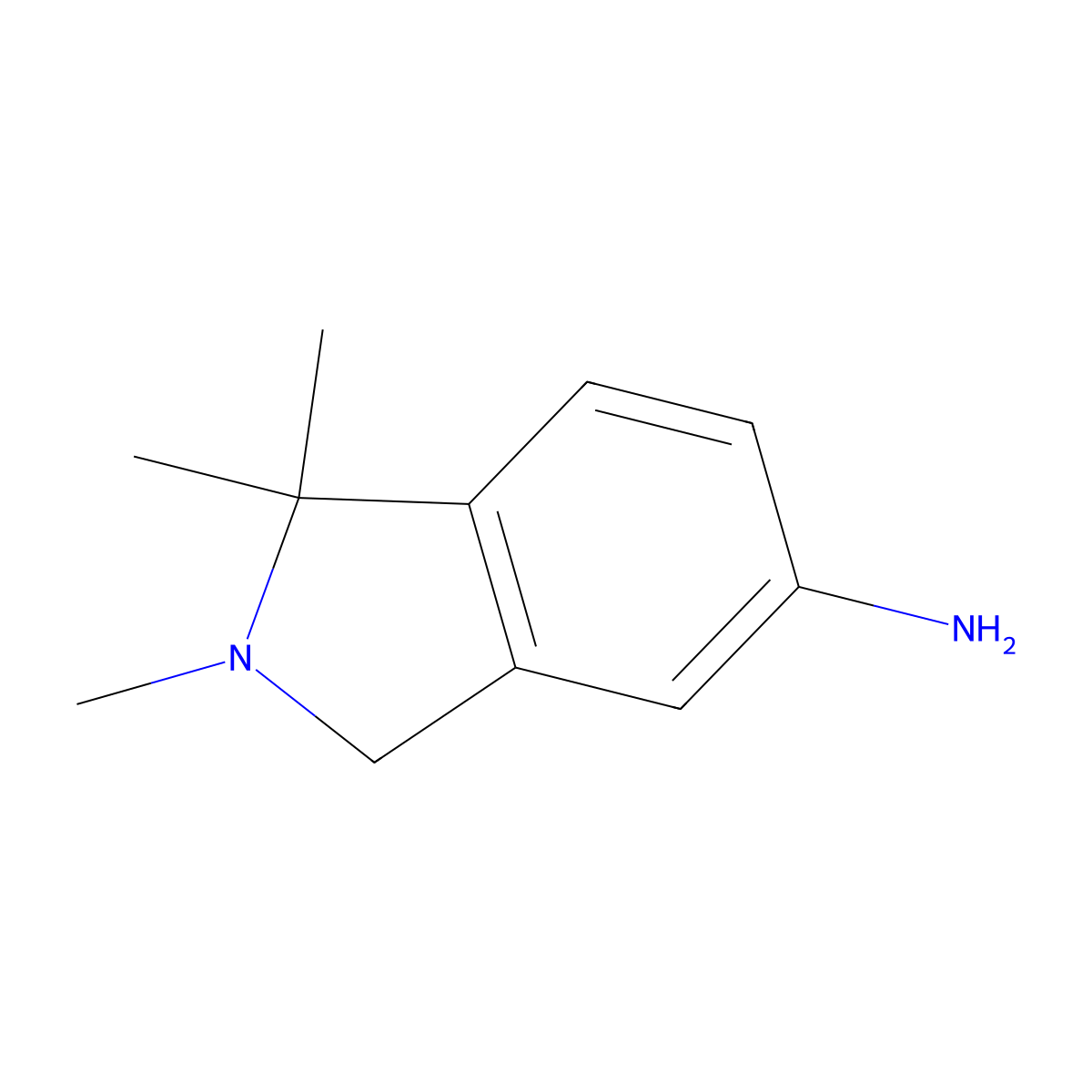 1,1,2-trimethyl-2,3-dihydro-1H-isoindol-5-amine molecular structure, CAS 1092794-94-9