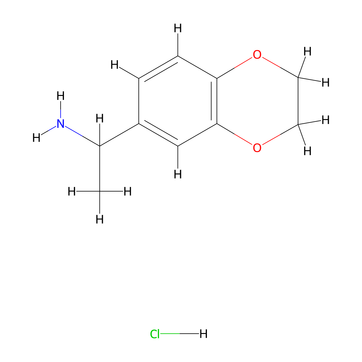 1-(2,3-Dihydro-1,4-benzodioxin-6-yl)ethan-1-amine hydrochloride molecular structure, CAS 1092797-55-1