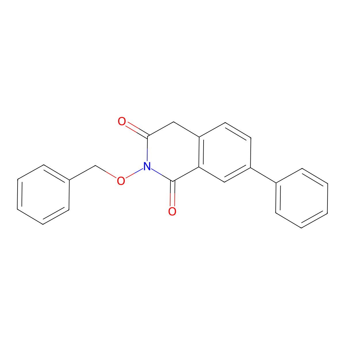 2-(Benzyloxy)-7-phenylisoquinoline-1,3(2H,4H)-dione molecular structure, CAS 1092801-83-6
